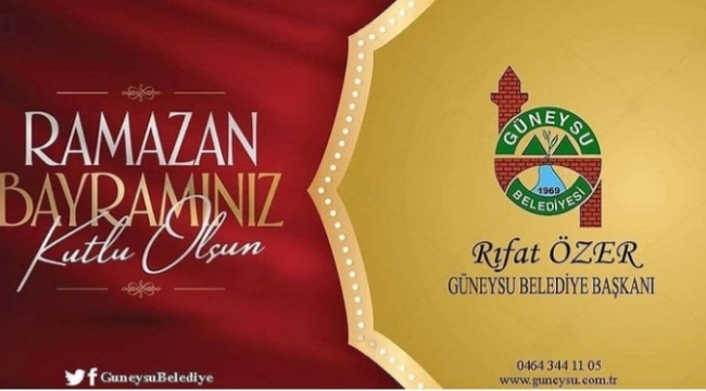 Başkan Rıfat Özer'in Bayram Mesajı