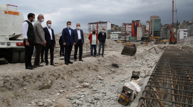 Milletvekili Avcı,Başkan Metin ve İl Başkanı Alim Rize'de devam eden yatırımları yerinde inceledi