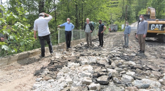 RİZE KAVAKLI, HALATÇILAR, KALE MAHALLELERİ ANA YOL GÜZERGAHI YENİLENİYOR