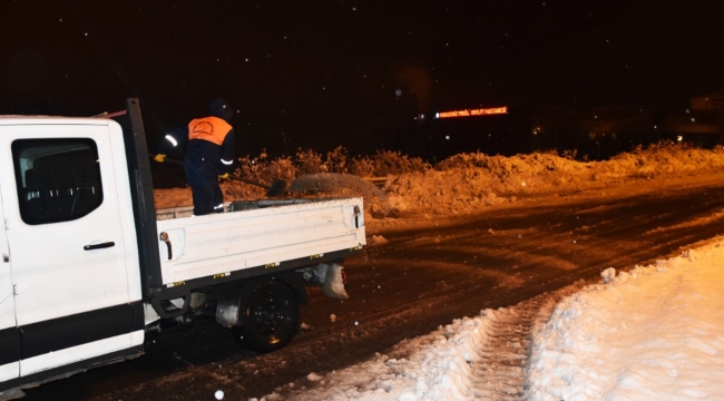 Rampalı yollar tuzlanıyor