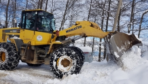 Büyükşehir kar temizleme çalışmalarına ara vermeden devam ediyor