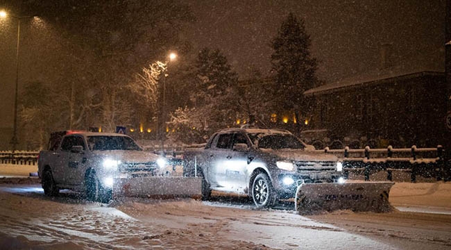 MELİKGAZİ'DEN KAR MESAİSİNE TAM GAZ DEVAM