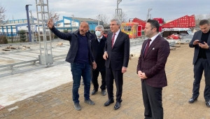 Şehrin yeni lunaparkı Sakarya Park’ta hızla yükseliyor