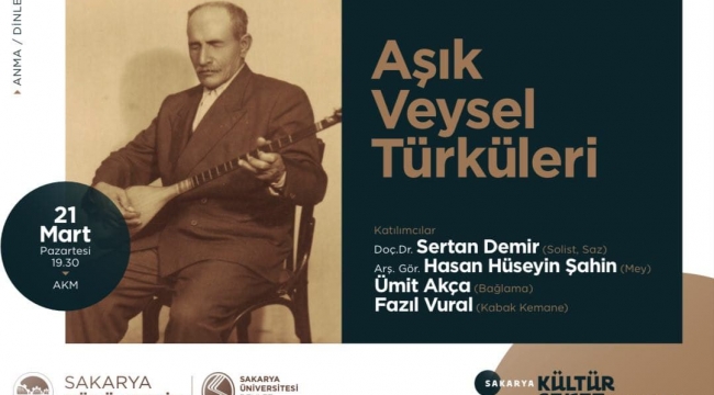 Aşık Veysel türküleriyle AKM’de anılacak