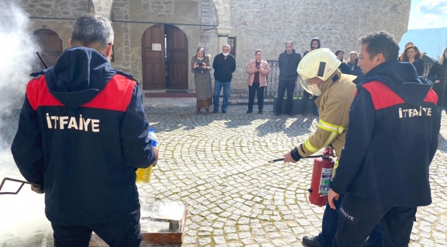 İtfaiyeden Koruma Kurulunda Tatbikat