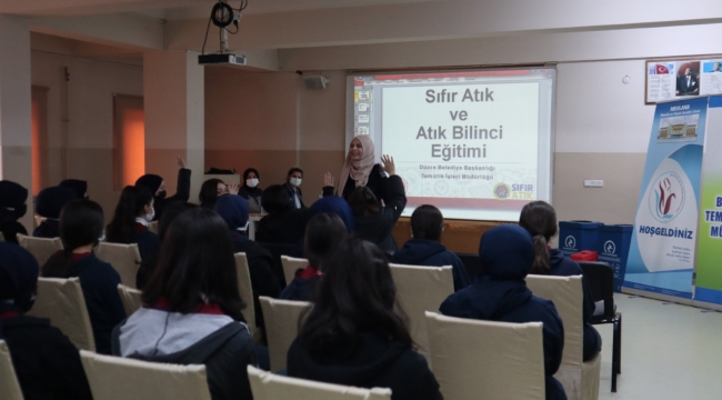 Lise öğrencilerine sıfır atık eğitimi verildi