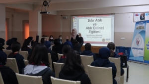 Lise öğrencilerine sıfır atık eğitimi verildi