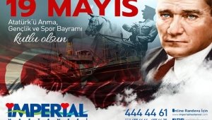 19 MAYIS ATATÜRK'Ü ANMA GENÇLİK VE SPOR BAYRAMI KUTLU OLSUN