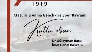 19 MAYIS ATATÜRK'Ü ANMA GENÇLİK VE SPOR BAYRAMI KUTLU OLSUN