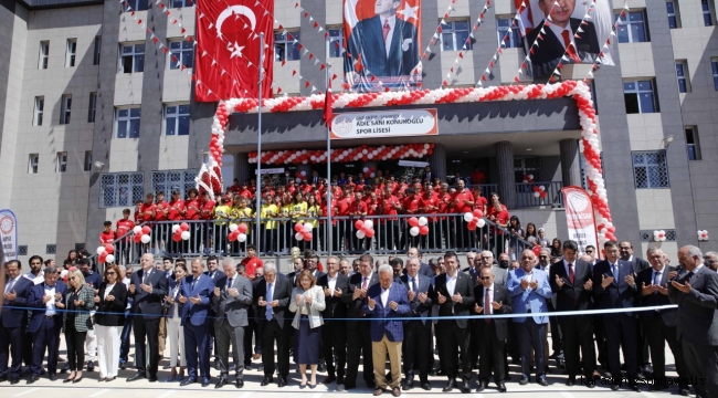 Adil Sani Konukoğlu Spor Lisesi'nin açılışı törenle yapıldı