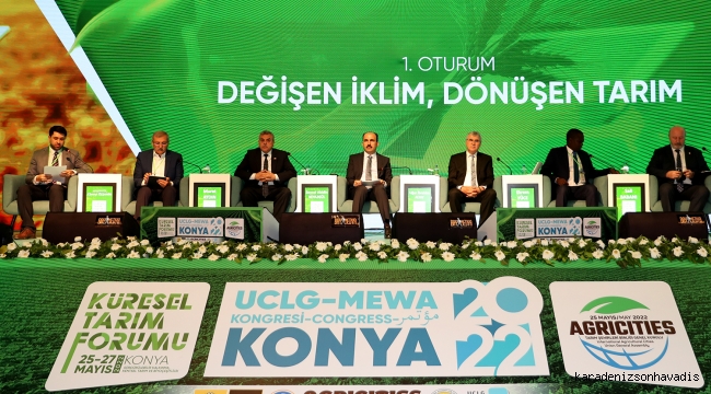 Başkan Yüce, Konya'da düzenlenen Küresel Tarım Forumu'nda konuştu