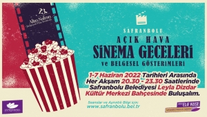 Safranbolu’da Açık Havada Sinema ve Belgesel Gösterimleri Başlıyor