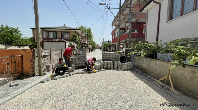 Arifiye'de Kilitli Parke Çalışmaları Tüm Hızıyla Sürüyor...