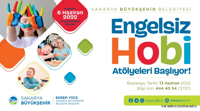 Engelsiz Hobi Atölyeleri için kayıtlar başlıyor