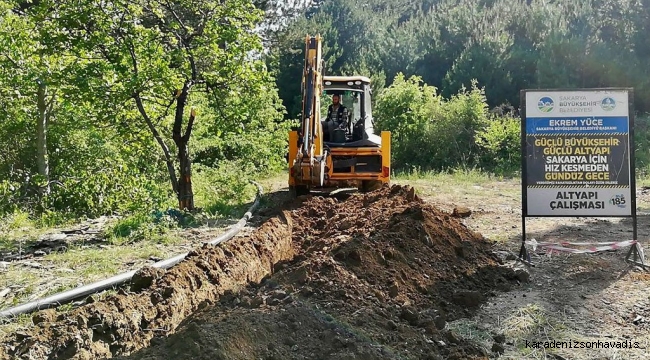 Geyve Sütalan Mahallesi’ne 3 bin metrelik yeni içmesuyu hattı