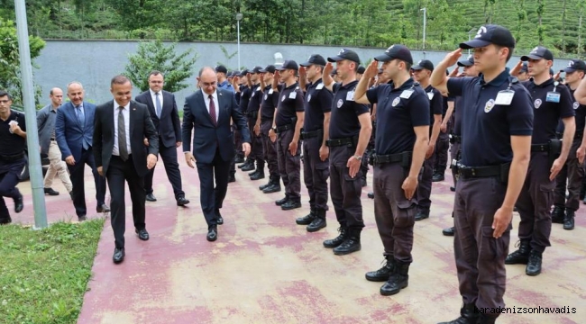 Rize Valisi Çeber’den Polis Okuluna Ziyaret