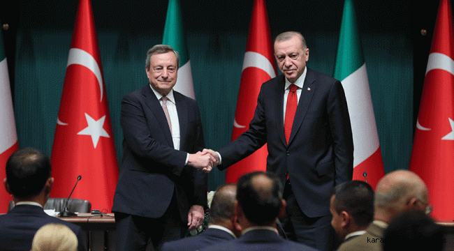 Cumhurbaşkanı Erdoğan, İtalya Başbakanı Draghi ile ortak basın toplantısında konuştu