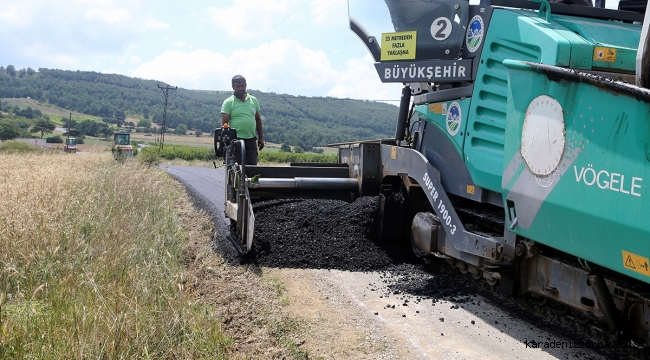 Geyve’de 19 kilometrelik grup yolu bayrama hazırlandı