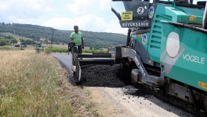 Geyve’de 19 kilometrelik grup yolu bayrama hazırlandı