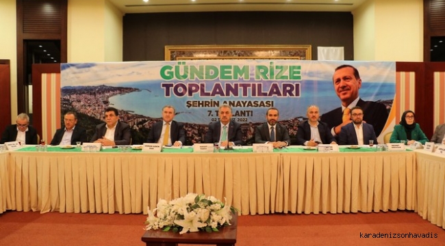 Gündem Rize Toplantılarının 7.’si Gerçekleştirildi