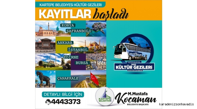 KARTEPE’DE KÜLTÜR TURLARI YENİDEN BAŞLIYOR