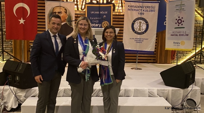 KDZ.EREĞLİ ROTARY'DE İLK KADIN BAŞKAN FULYA DİNÇER DÖNEMİ