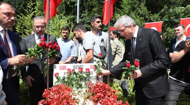 Yüce, 15 Temmuz'da şehidin kabrinde: 