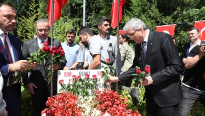 Yüce, 15 Temmuz'da şehidin kabrinde: 