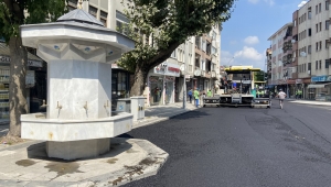 Çeşme Meydanı Caddesi yeni yüzüne kavuştu