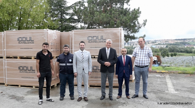 Güneş panelleri şehre ulaştı, dev projede montaj başlıyor