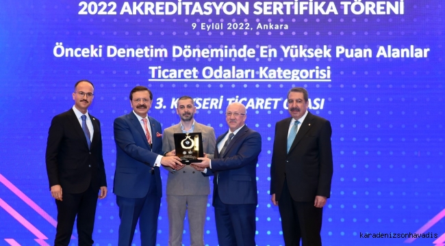 KTO AKREDİTASYON DENETİMİNDE TÜM TİCARET ODALARI ARASINDA 3’NCÜ OLDU