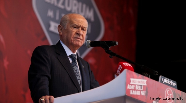 MHP Genel Başkanı Devlet Bahçeli, partisince düzenlenen 