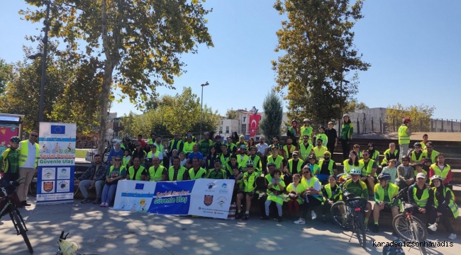 ‘Şeridi Paylaş, Güvenle Ulaş’ projesinde pedallar şehir merkezinde dönd