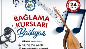 Bağlama Kursu kayıtları başladı