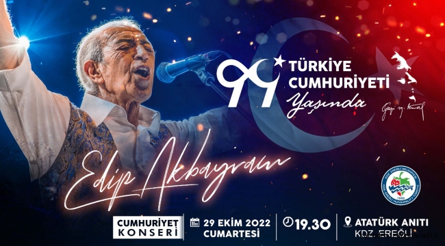 Kdz. Ereğli Belediyesi,Cumhuriyet Yürüyüşü ve Edip Akbayram konserine hazırlanıyor