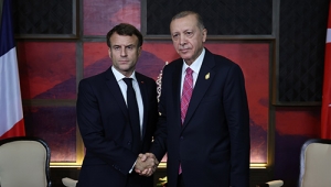 Cumhurbaşkanı Erdoğan, Fransa Cumhurbaşkanı Macron ile bir araya geldi