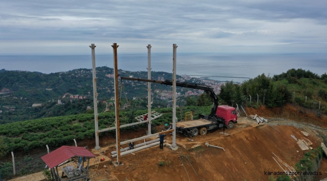 RİZE BELEDİYESİ KUŞ GÖZLEM EVİ YAPIYOR