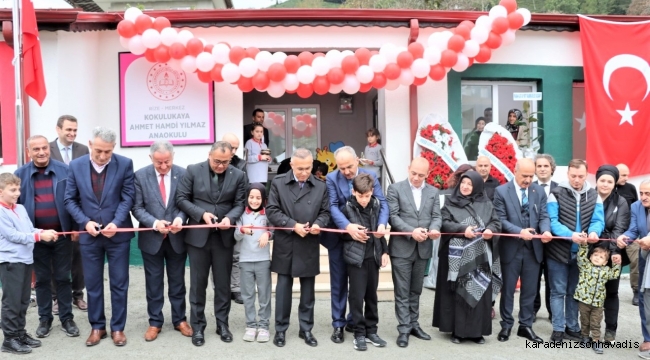 Rize, Kokulukaya Ahmet Hamdi Yılmaz Anaokulu Eğitme açıldı