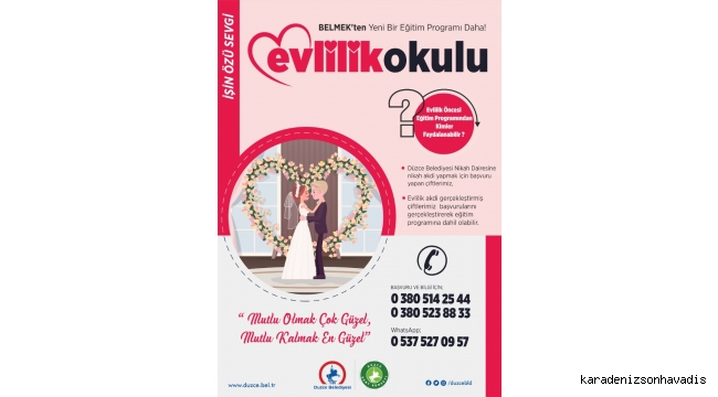 YENİ BRANŞ “EVLİLİK OKULU”...