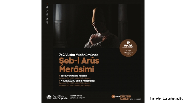 749. Vuslat Yıldönümünde Şeb-i Arus Merasimi düzenlenecek