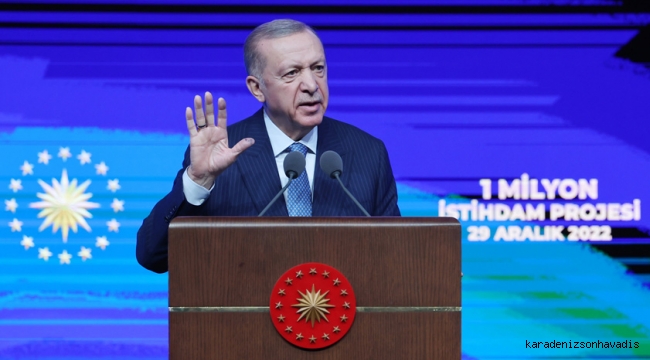 Cumhurbaşkanı Erdoğan, 1 Milyon İstihdam Projesi Kamuoyu Bilgilendirme Programı'na katıldı