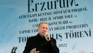 Cumhurbaşkanı Erdoğan, Erzurum'da toplu açılış törenine katıldı