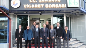 Sakarya Valisi Çetin Oktay Kaldırım'ın Sakarya Ticaret Borsası ziyareti