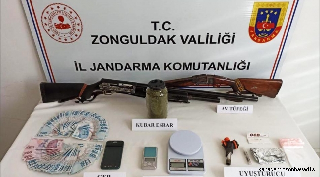 Zonguldak'ta, yüklü miktarda uyuşturucu ele geçirildi