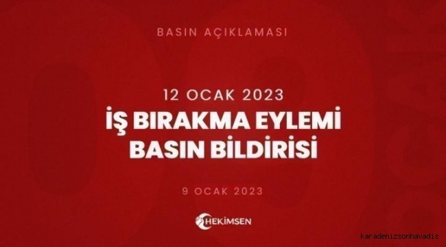 Hekimler iş bırakıyor !..