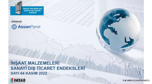 İnşaat malzemeleri ihracatı kasımda 2,57 milyar dolar oldu