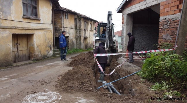 Köseler Mahallesi’nde 2 deponun bağlantı hatları yapılıyor