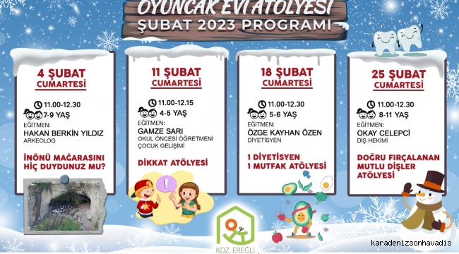 OYUNCAK EVİ ŞUBAT AYI PROGRAMI AÇIKLANDI