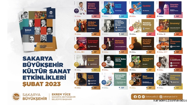 Sakarya Büyükşehir Şubat kültür sanat etkinlikleri başlıyor