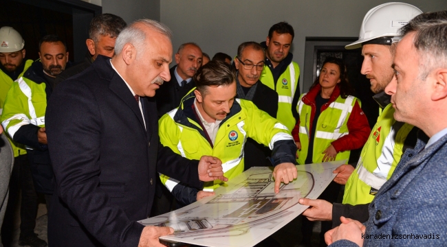 BAŞKAN ZORLUOĞLU TRABZON’UN YENİ YAŞAM ALANINDA İNCELEMELERDE BULUNDU